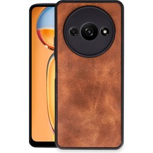 Verto Newface Xiaomi Redmi A3 4g Kılıf Aras Deri Kapak - Taba