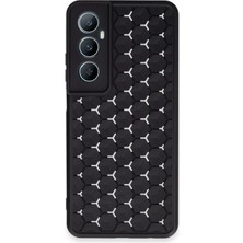 Verto Newface Realme C65 Kılıf Petek Silikon Kapak - Siyah