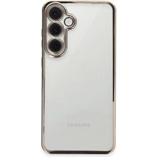 Verto Newface Samsung Galaxy S24 Fe Kılıf Razer Lensli Silikon - Titanyum Gri