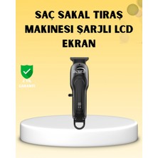 MiraLive Profesyonel Tıraş Makinesi LCD Ekranlı Turbo Mod ve Güçlü Motor