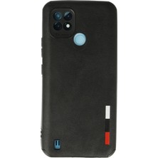 Verto Newface Realme C21 Kılıf Loop Deri Silikon - Siyah
