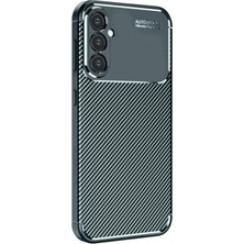 Verto Newface Samsung Galaxy S24 Fe Kılıf Auto Focus Karbon Kapak - Koyu Yeşil