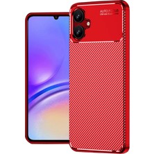 Verto Newface Samsung Galaxy A06 Kılıf Auto Focus Karbon Kapak - Kırmızı