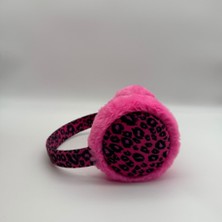 Mare Accessories Leopar Desenli Peluş Yetişkin Kulaklık
