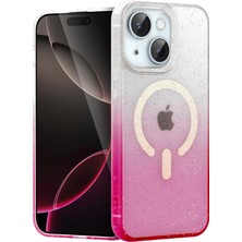 Verto Newface Apple iPhone 14 Pummel Shiny Magsafe Kapak - Pembe