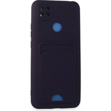 Verto Newface Xiaomi Redmi 9c Kılıf Kelvin Kartvizitli Silikon - Derin Mor
