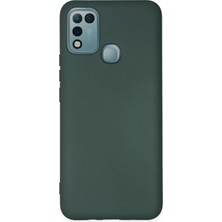 Verto Newface Infinix Hot 10 Play Kılıf Nano Içi Kadife Silikon - Koyu Yeşil