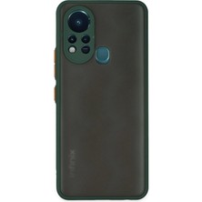 Verto Newface Infinix Hot 11S Kılıf Montreal Silikon Kapak - Yeşil