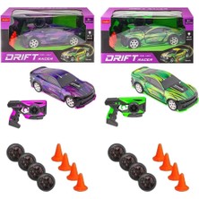 Şimşek 33637 Kumandalı Drift Atan Araba Duba Yedek Tekerli 4WD 12KM/H R/c Işıklı Şarjlı 6+