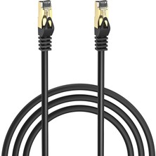 S-Link MM-CAT703, Cat7, Patch, 3mt, Gold Uçlu, Ftp, Cca, Ağ Bağlantı Kablosu (Siyah)