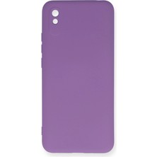 Verto Newface Xiaomi Redmi 9A Kılıf Nano Içi Kadife Silikon - Mor