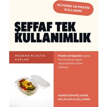 1000 cc Oval Şeffaf Sızdırmaz Kap / Avrupa Standardı - 100  Adet