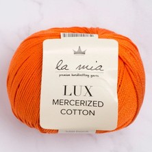 MiraLive La Mia Lux Mercerized Cotton Turuncu El Örgü Ipi - 194 - 33755