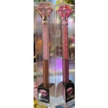 Ada Çanta Kırtasiye Diamond Kristal Taş Model Jel Tükenmez Kalem ( 2 Adet ) AD28874