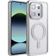 Verto Newface Xiaomi Redmi 15C 4g Joke Simli Magneticsafe Kılıf - Gümüş