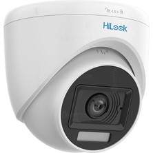 Hilook THC-T129-LPS, 2mpix, 2.8mm Lens, 20MT Gece Görüşü, Color Vu, Dahili Mikrofon, Dome Kamera