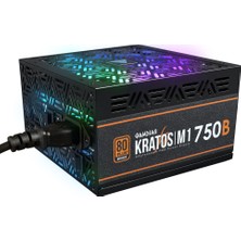 Gamdias Kratos M1-750B, 750W, 80+ Bronze, Aktif Pfc, Rgb, Gaming, Atx, Power Supply (Psu)