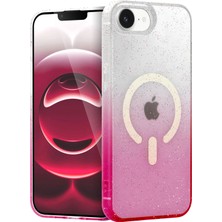 Verto Newface Apple iPhone 16E Pummel Shiny Magsafe Kapak - Pembe