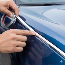 Tiger Marketing Smart Fortwo Uyumlu 18 mm 5 Metre 3D Krom Nikelaj Şerit – Panjur ve Kapı Dekor Çıta