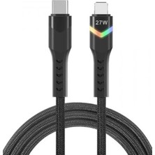 İntora ZR536 Type-C To Lightning 27W Ledli Pd Kablo 1 M