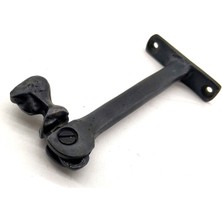 İntora Antika Tarz Dekoratif Pirinç Kafalı Panjur Stoperi - 105X55 Mm, Oksit