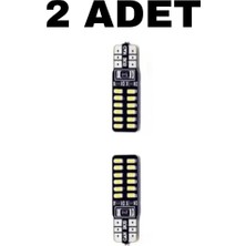 T10 LED 24 Ledli Metal Ultra Beyaz Park. Plaka. Tavan Ampulü