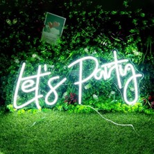 İntora Let's Party Yazılı Neon LED