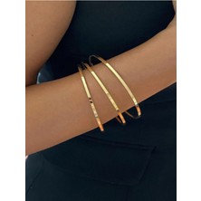 Ft Tasarım Ajda Bilezik 22 Ayar Çelik Kaplama