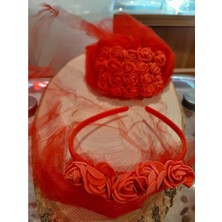 Bitki Diyarı Kına Tacı Kırmızı Gül 5li