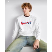 Nike Sportswear Swoosh Air Graphic Fleece Crew-Neck Beyaz Erkek Sweatshirt FN7692-100