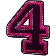 MiraLive Aplike Ütü Ile Yapışan 4  Rakamı  Arma 4x4 cm