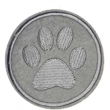 MiraLive Aplike Ütü Ile Yapışan Gri Pati Arma 5 cm