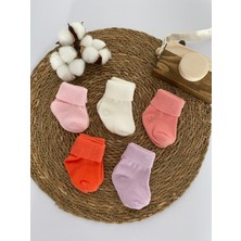 Glory Baby Organik Pamuklu Unisex 5'li Premium Yenidoğan Bebek Çorabı - Kutulu