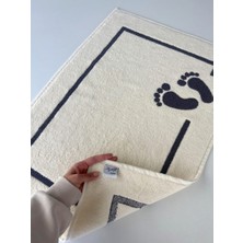 Mysoft Punch Nakışlı Ayak Havlusu - Ayak Motifli