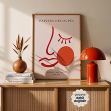 Persona Istanbul Henri Matisse "papiers Découpés" 1953 - Minimalist Yüz Çizimi Sergi Posteri (Çerçevesiz)