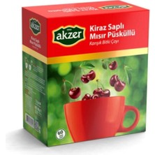 Bitki Diyarı Kiraz Saplı & Mısır Püsküllü Çay 90 G 60'lı Süzen Poşet