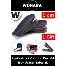 Wonara Özel Üretim Görünmez Ayakkabı Içi Hava Yastıklı Esnek Yumuşak Konforlu Destekli Boy Uzatan Tabanlık