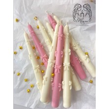 Lumora Moments Beyaz Fiyonk Şamdan Mum