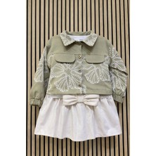 NerKids Kız Çocuk Nakışlı 3'lü Takım