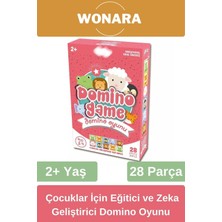 Wonara Eğitici Zeka Geliştirici Aile ile El-Göz Koordinasyonu Desteği Eğlenceli Domino Oyunu Seti
