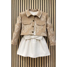 NerKids Kız Çocuk Nakışlı 3'lü Takım