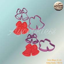 Ft Tasarım Yılbaşı Temalı Kurdaleli Çam Kurabiye Kalıbı