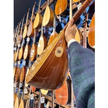 Pena Müzik Uzun Sap Yarı Profesyonel Maun Solak Bağlama 41 Tekne Jak Girişli