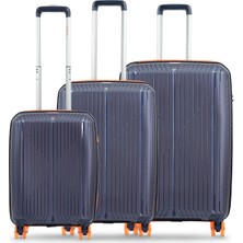 GROUND Sirius 3'lü Valiz Seti Kaykay Tekerlekli Denim - 10728