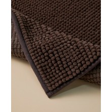 English Home Macaroni 50 x 80 cm Kahverengi Banyo Paspası Kaydırmaz Taban ve Şık Desen