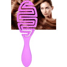 Hepta Collection Plastik Bükülebilir Saç Tarağı Hafif Acıtmaz Saç Tarama Pembe