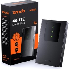 Hepta Collection Tenda Mf3 Wifi Sabun, Sım 4g Lte Cat4, Kablosuz Wifi 6 AX300 Taşınabilir, Şarj Edilebilir Pil, Usb-C