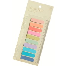 Hepta Collection Ezoshop Şeffaf Renkli Yapışkanlı Not Kağıdı Oval Etiket (Renkli Yaz)