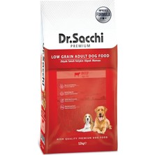 Hepta Collection Dr.sacchi Düşük Tahıllı Sığır Etli Yetişkin Köpek Maması 12 kg