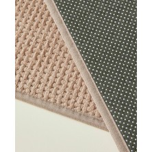 English Home Waffle Weave Banyo Paspası 50X80 cm Açık Kahverengi